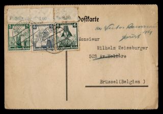 Dr Who 1935 Germany Stuttgart Postal Card C123200
