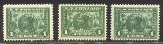 U.  S.  397 Nh (x3) - 1901 1c Pan Pacific ($105)
