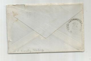1903 COVER AND LETTER TO LUIETENANT OF 3RD CAVALRY 2