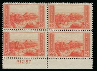 1934 Commemorative Grand Canyon 2c Perf Stamps Scott 741