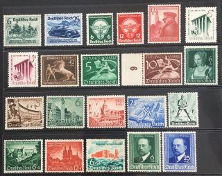 Germany Third Reich 1939 - 1940 Issues Mnh/mlh & 1
