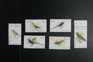 Taiwan 1526 - 31 1967 Bird Set Vf Mnh $2 Had Disturbed Gum 2017 Cv$45.  25 (k356)