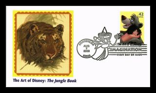 Dr Jim Stamps Us Art Of Disney Imagination Jungle Book Fdc Cover Anaheim