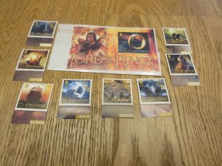 Stamps Isle Of Man 2003 Mnh Lord Of The Rings Tolkien Mnh Set Stamps £5.  60