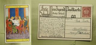 Dr Who 1911 Austria Art Postcard To Monichkirchen E46521