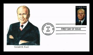Dr Jim Stamps Us President Gerald Ford First Day Edken Cachet Cover