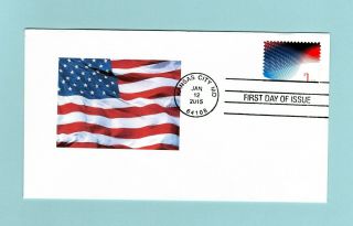 U.  S.  Fdc 4953 The Patriotic Waves Stamp Face $1.  00