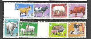 North Viet Nam Sc 985 - 92 Nh Issue Of 1979 - Domestic Animals