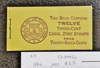 Nystamps Us Canal Zone Stamp 117a Og H $25 2 Panes