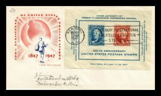 Us Cover Postage Stamp Centennial Souvenir Sheet Fdc House Of Farnum Cachet