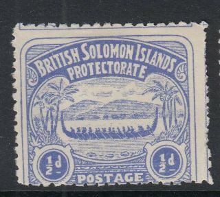 British Solomon Islands 1907 Sg 1 1/2 D Large Canoe Mounted