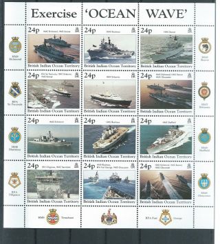 British Indian Ocean Territory 1999 Umm Excise Ocean Wave Sg 202/13