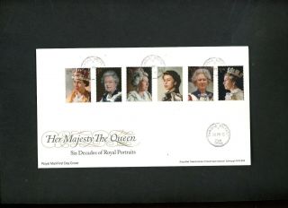 2013 Royal Portraits Gpo Fdc With Throne Cds