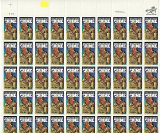 2102 Mnh Sheet Of 50 - Crime Prevention,  Mcgruff,  The Crime Dog - Plate A1111 Ul