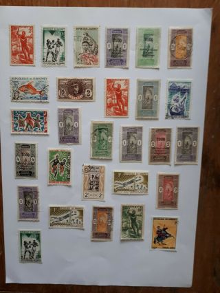Dahomey 28 Stamps - 1 Photo.