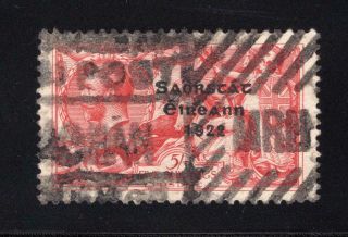 Ireland 1925 5 Shilling,  5.  5mm Overprint - - Sc 78 Cats $275.  00