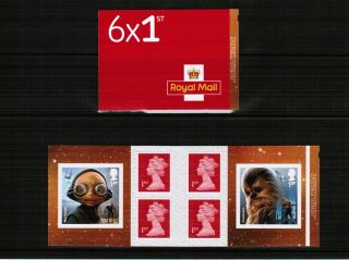Great Britain 2017 Star Wars Pm 57 Stamp Booklet
