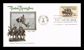 Dr Jim Stamps Us Frederic Remington Artist Sculptor First Day Cachet Cover