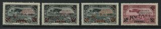Syria Overprinted Airmail Set Unmounted Nh