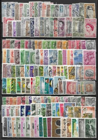 Stock Page Of British Commonwealth Stamps - Approx 200 Vfu (bc53c)