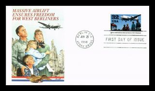 Dr Jim Stamps Us Berlin Airlift World War Ii Apo Ae 09265 First Day Cover