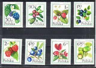 Poland 1977 Forest Fruits Set Mnh Vf
