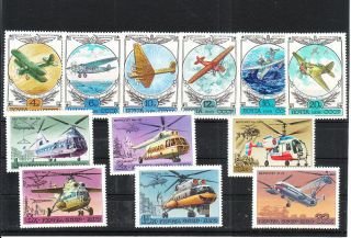 Russia Two Aviation Sets Mnh Vf