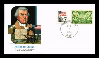 Dr Jim Stamps Us Nathanael Greene Military Heroes Of America Cover 1984
