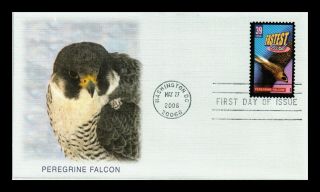 Us Cover Peregrine Falcon Wonders Of America Fastest Bird Fdc Fleetwood