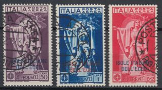 Greece,  Italy,  Dodecanese 1930 Scott C1 - C3 Air Post,  Ferrucci Issue,  Rhodes