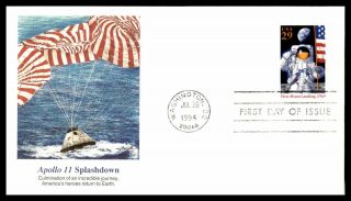 Mayfairstamps Us Fdc 1994 Apollo 11 Splashdown Space Moon Landing First Day Cove