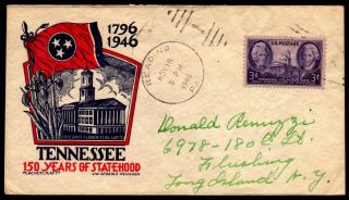 Scott 941 3 Cents Tennessee Staehle Fdc Addressed