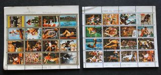 Umm Al Qiwain - 1972 Scarce Olympics Miniature Sheets X 2 Diff Vfu Rr