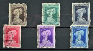 Luxembourg Stamps 1936 Child Welfare Set Sg 353 - Sg 358 (s119)