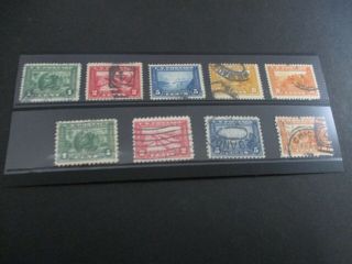 1913 U.  S S 397 - 404 Pav/pac Stamp Issues 9v (12 Pf&10pf) All Set