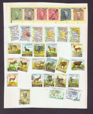 Portugal & Colonies Mh And Old & Modern Stamps On Album Pages Lot