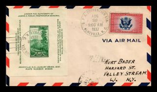 Dr Jim Stamps Us Spa Event Air Mail Special Delivery Cover Fdc Scott 797