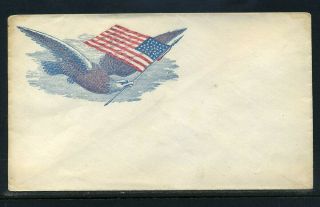 Civil War Patriotic Multicolor Eagle With Flag 9a29 15