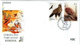 Kosovo Stamps 2019.  Europa Cept: National Birds.  Fdc Set Mnh