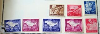 India / Germany.  Azad Hind Cinderellas Imperf & Perf.  Mh.  Lot 179