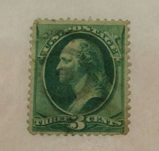 Rare Green George Washington 3 Cent Stamp U.  S.  Postage Stamp