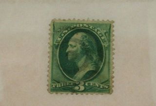 RARE GREEN George Washington 3 Cent Stamp U.  S.  Postage Stamp 2