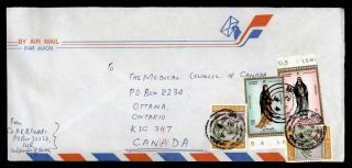 Dr Who 1992 Oman To Canada Air Mail C120904