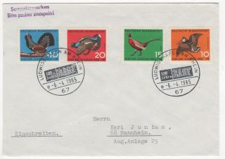 1965 Germany Event Cover Basf In Ludwigshafen 100th Anniversary Sg1384/7