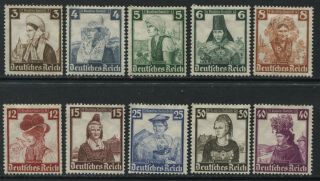 Germany 1935 Semi - Postal Set O.  G.  Hinged