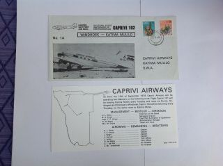 Rhodesia/south West Africa,  Caprivi Strip Katima Mulilo Air Covers X 2