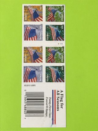 Usps Book Of 20 Forever Stamps Face Value $11.  00 Authentic Not Perfect