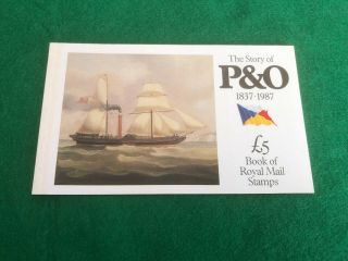 Royal Mail Prestige Stamp Booklet Dx8 - The Story Of P&o - 1987