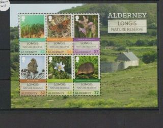 Gb Alderney 2016 Longis Nature Reserve S/sheet Mnh Per Scan
