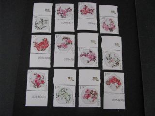 China Stamp Set Of 12 From 2013 Never Hinged Lot D